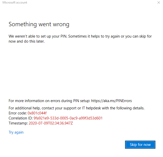 PIN error, don't know how to fix it c2685563-e65c-4d14-a587-c60efe61ee13?upload=true.png