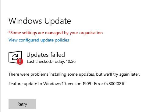 Feature Update to Windows 10, version 1909 Failing with Error Code 0x800f081f c26ed6f8-b5fb-4f70-92b5-a74492279572?upload=true.png