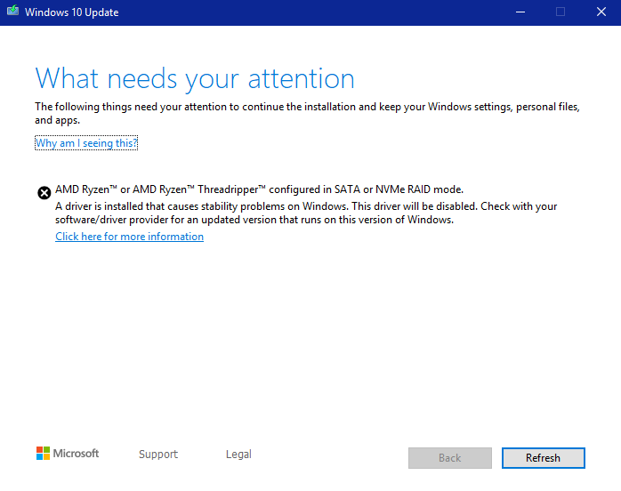 Unable to upgrade to windows 10 build 1903, AMD RAID Driver Error c2814410-27d5-40d5-ae16-cff0967f42d7?upload=true.png