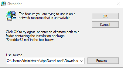 Missing Shredder64.msi file c31e2198-a94b-493c-a8de-58e34f7b023f?upload=true.png