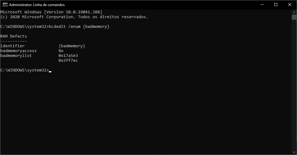 {badmemory} Windows 10 2004 ignoring RAM adresses on badmemorylist c34f25c9-9561-4562-a0fc-884385dd90ff?upload=true.png