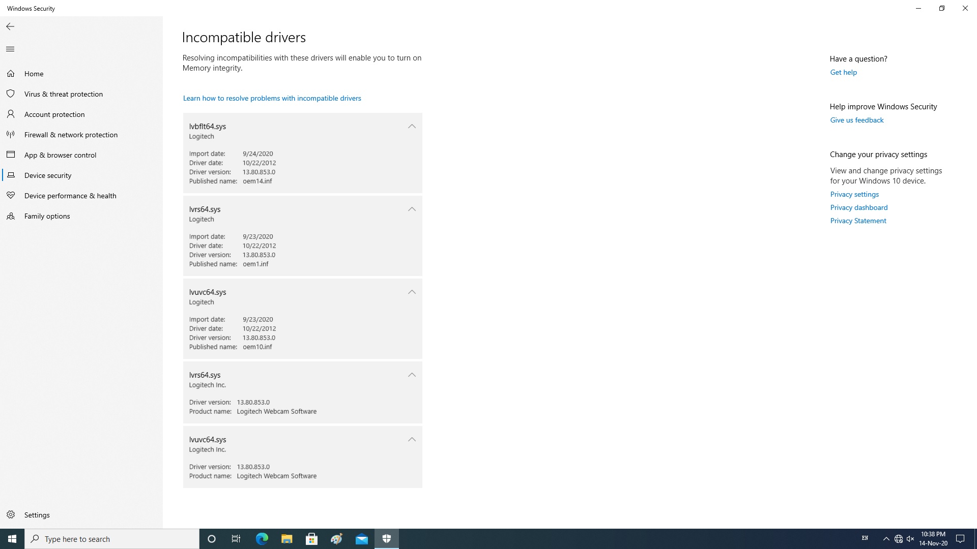 Windows Security's Memory Integrity Can't be Turned On c3c6d427-7fc0-45d5-9aed-bc23879b6e3f?upload=true.jpg