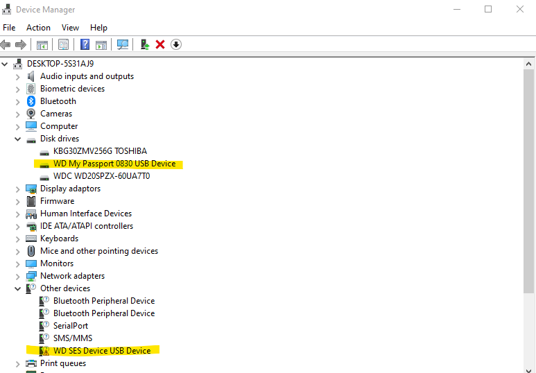 WD Passport Ultra not showing in File Explorer, but recognized as a storage device c40f8faa-db52-4b99-a1ca-02f2829ddb17?upload=true.png