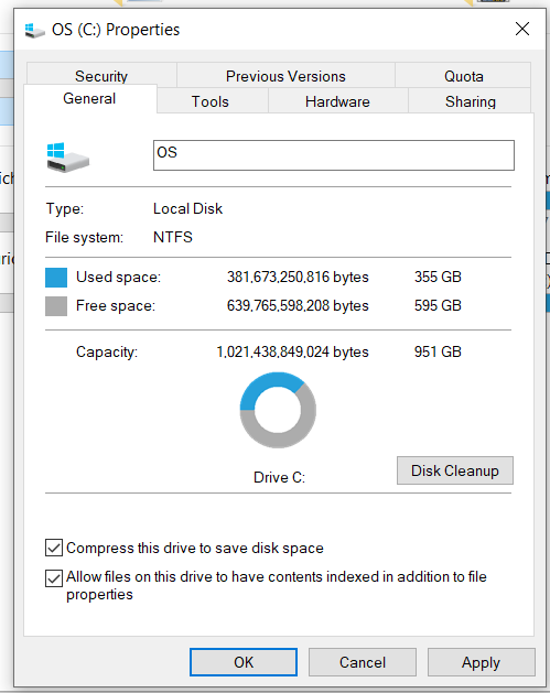 Compress drive C is checked with the last update September 8, 2020—KB4571756 OS Build 19041.508 c4159767-7ef6-45cb-be2f-1654c9f8d4ea?upload=true.png