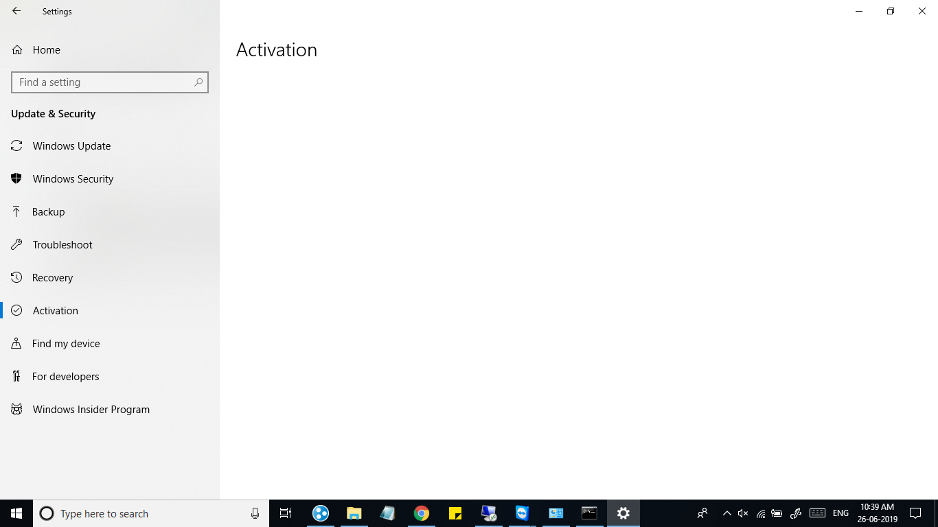 My windows 10 pc asks for activation  and shows blank screen. How to fix this issue c4248b33-c88f-4b90-ae38-77d40af18adb?upload=true.png