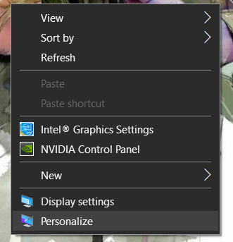 Getting error massage after doing right click - click on personalize or Display settings c43cb6c2-9695-4498-855e-2ce0c0e9f853?upload=true.png