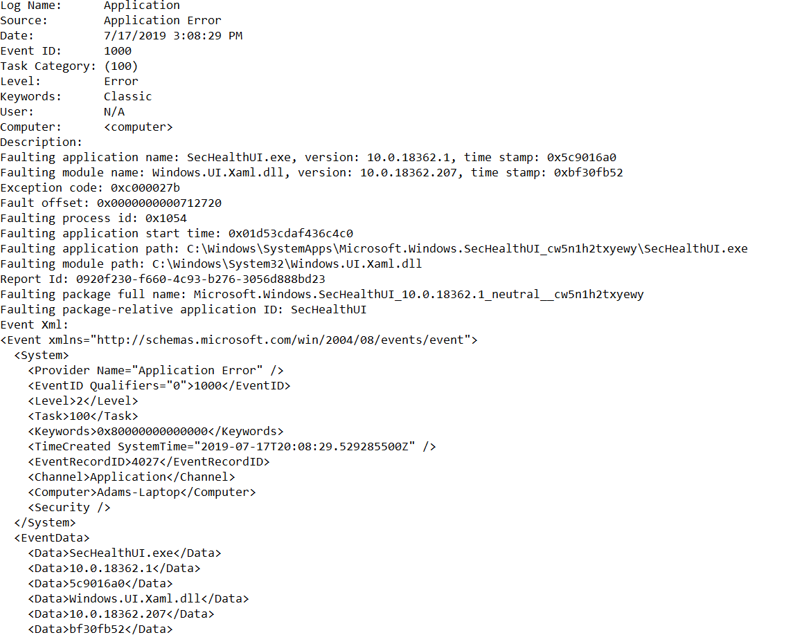 Windows Controlled Folder Access crashing with error code 1000 c43e3b9d-4f8d-42bb-8ebf-d555ef9a4d40?upload=true.png