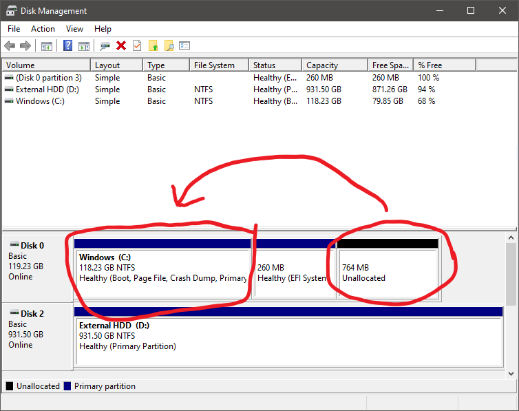 How do I merge these two volumes? c4826082-f1cc-4fd7-b3b6-c84d0772cfba?upload=true.png