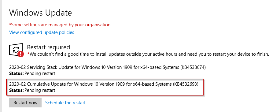 Without Pushing from WSUS, Users are getting alert in Client PC Window10 c4a31cff-4e0d-4314-9012-e07a22faf5c8?upload=true.png