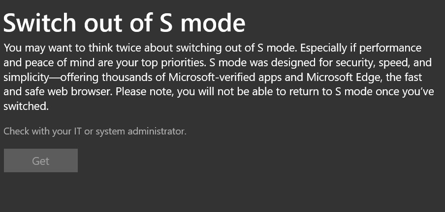 switch from Windows 10 in S mode to Windows 10 c52f0627-67e7-4c4a-a043-369cf47881b0?upload=true.jpg