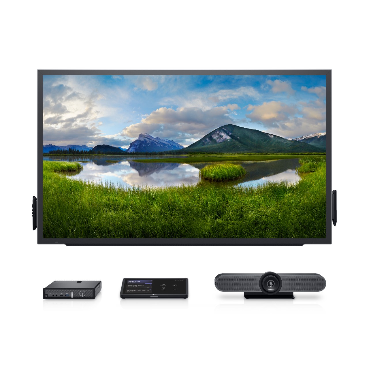 Dell and Logitech Meeting Space Solutions for Microsoft Teams Rooms c5518qt_op7080mff_logitech-tap_logitech-meetup.jpg