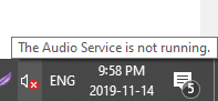 "The Audio Service is not running." even though audio is perfectly fine. c5a44d19-dfe1-4f8b-9cdb-159e1cc10923?upload=true.png