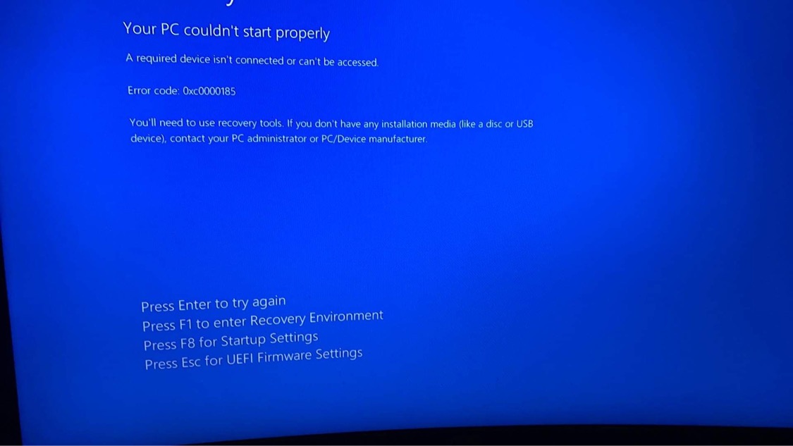 Error 0xc0000185 and keyboard not working c61bab8e-2835-4f71-8e3f-008e54365ee4?upload=true.jpg
