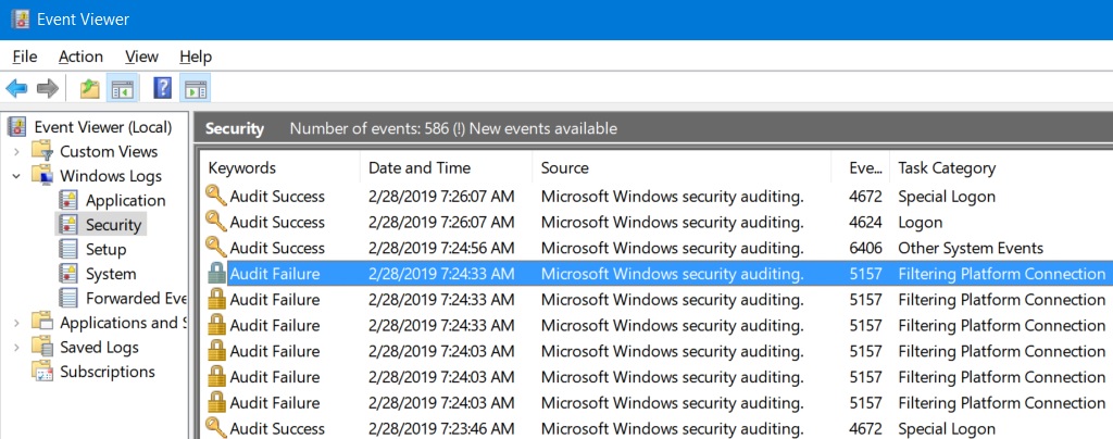 Audit Failure Windows Filtering Platform has blocked connection - Application:... c64b83b8-8700-414d-87e5-d2a10e5ed7c4?upload=true.jpg