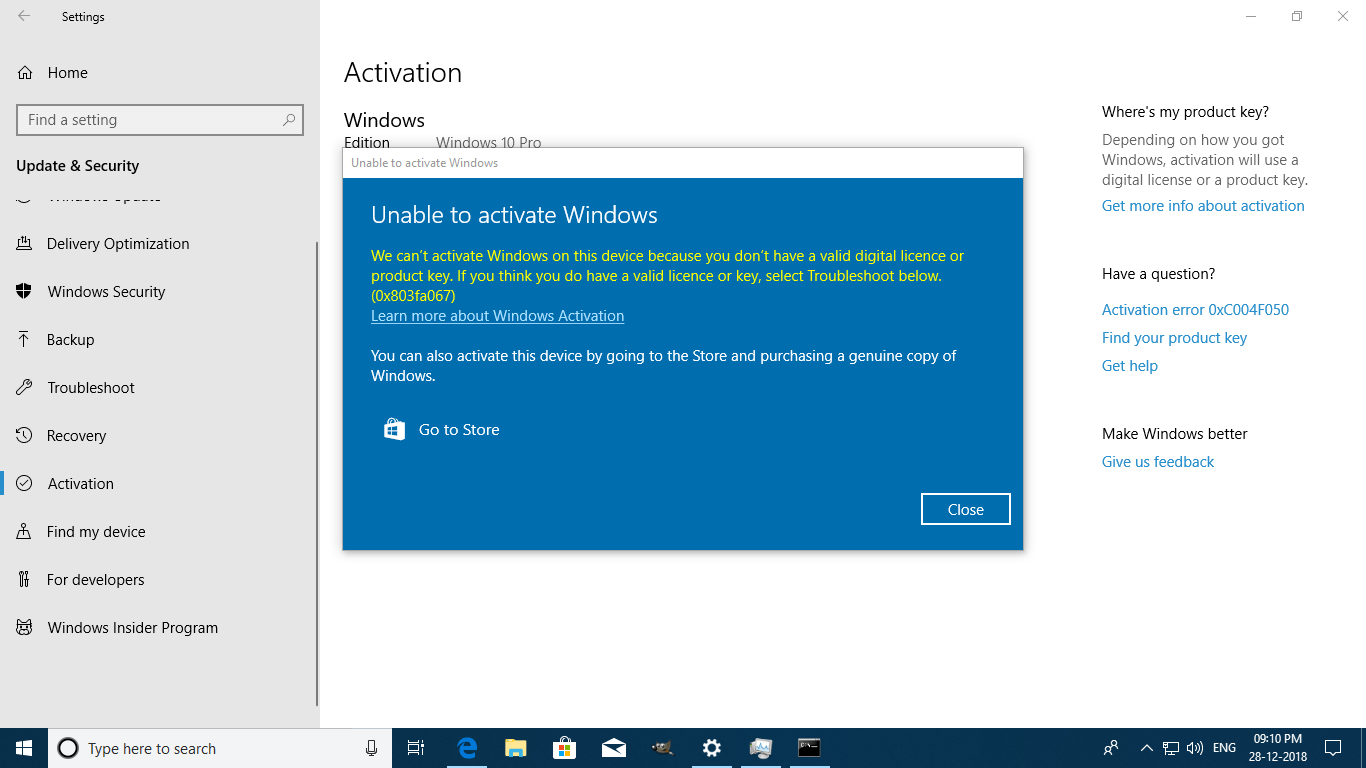 Your windows Licence will expire soon with error code 0x803fa067 c6649cf1-dd1f-449c-aca2-212e1699a10b?upload=true.png