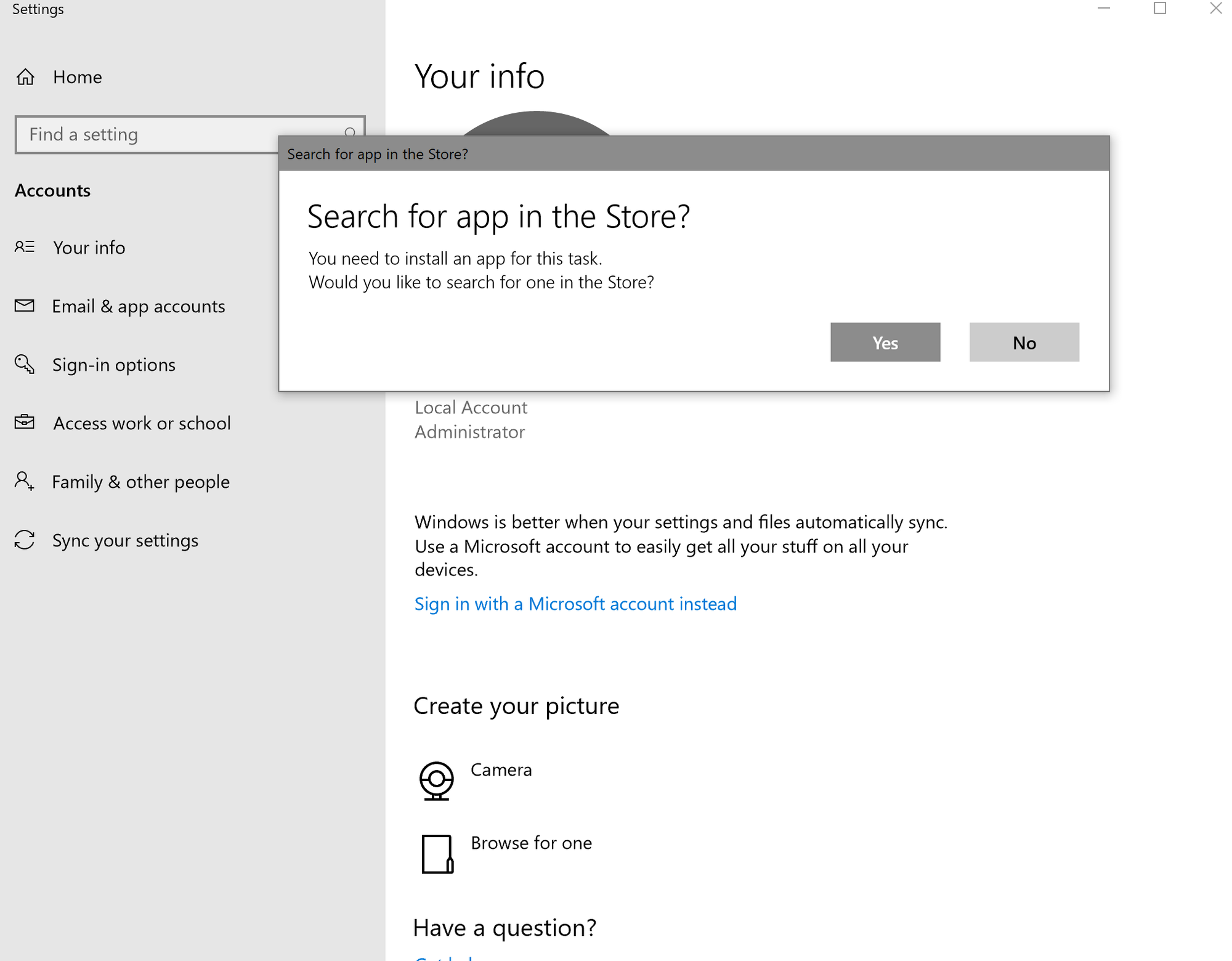 Microsoft Account Sign-In Error: Asks for Windows store app c67ebd2f-b196-47a0-84d6-d485dce14b9b?upload=true.png