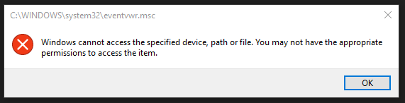 Administrator permissions denied or cause freeze. c74fcbf7-f2d8-4bcb-8203-067a7a55e7db?upload=true.png