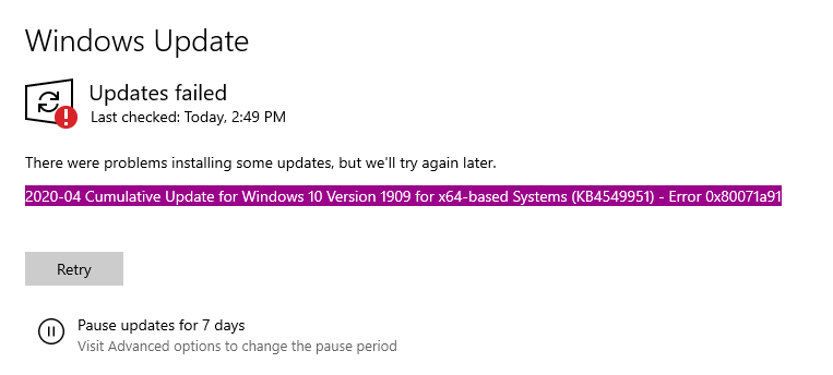 2020-04 Cumulative Update for Windows 10 Version 1909 for x64-based Systems KB4549951 -... c8ac7beb-bc6e-4df0-8a50-6c8a11f5aaa5?upload=true.png