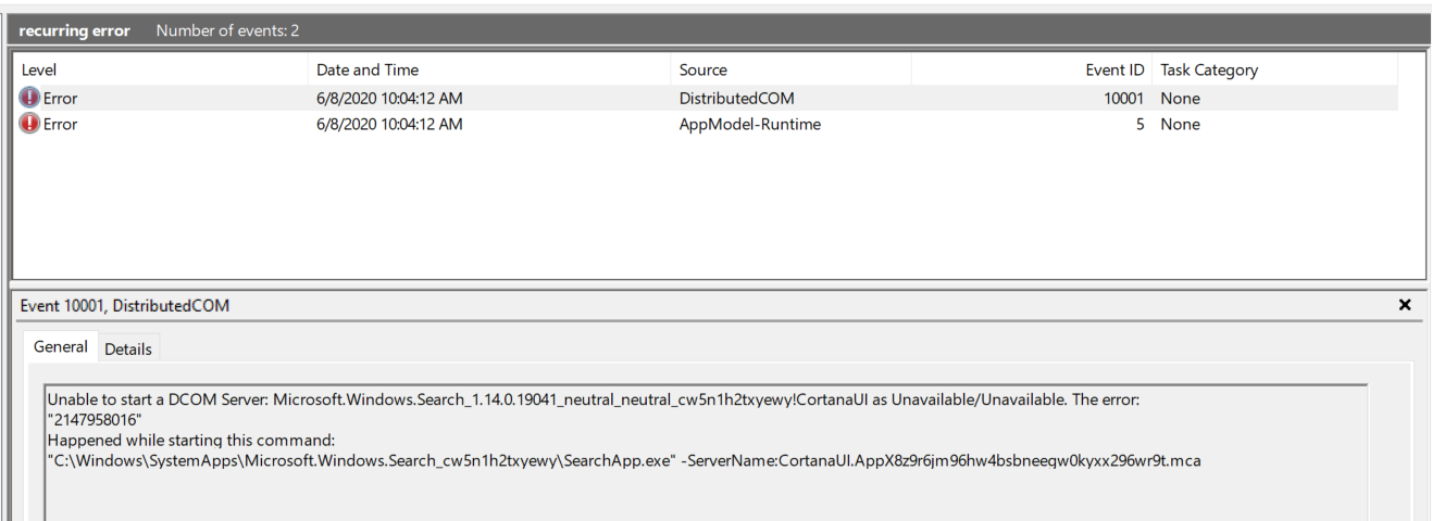 Windows search not working, both in Start Menu and File explorer. SearchUI.exe process is... c8ad763a-3a21-4bb0-858d-2373198717a3?upload=true.png