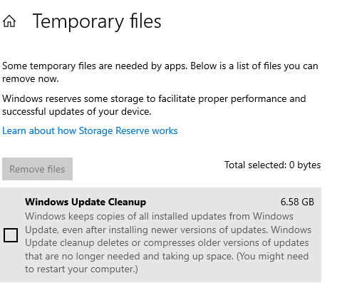 Should i delete uh window update cleanup it took like 5.38 GB is it safe or not safe to do so c8ae0784-555b-49d4-af51-8f7b1203e8f1?upload=true.png