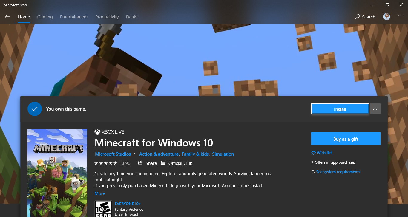 Minecraft for Windows 10 Won't Reinstall c8d4d4f8-2972-421d-928b-c2ff5b6cc34e?upload=true.png