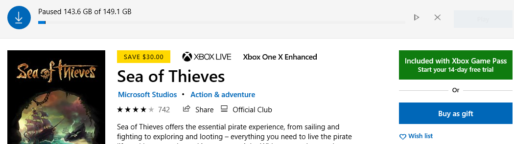 Sea of Thieves download size grows and never completes. c8d589ae-2e12-415b-a0f8-3be90e468b18?upload=true.png