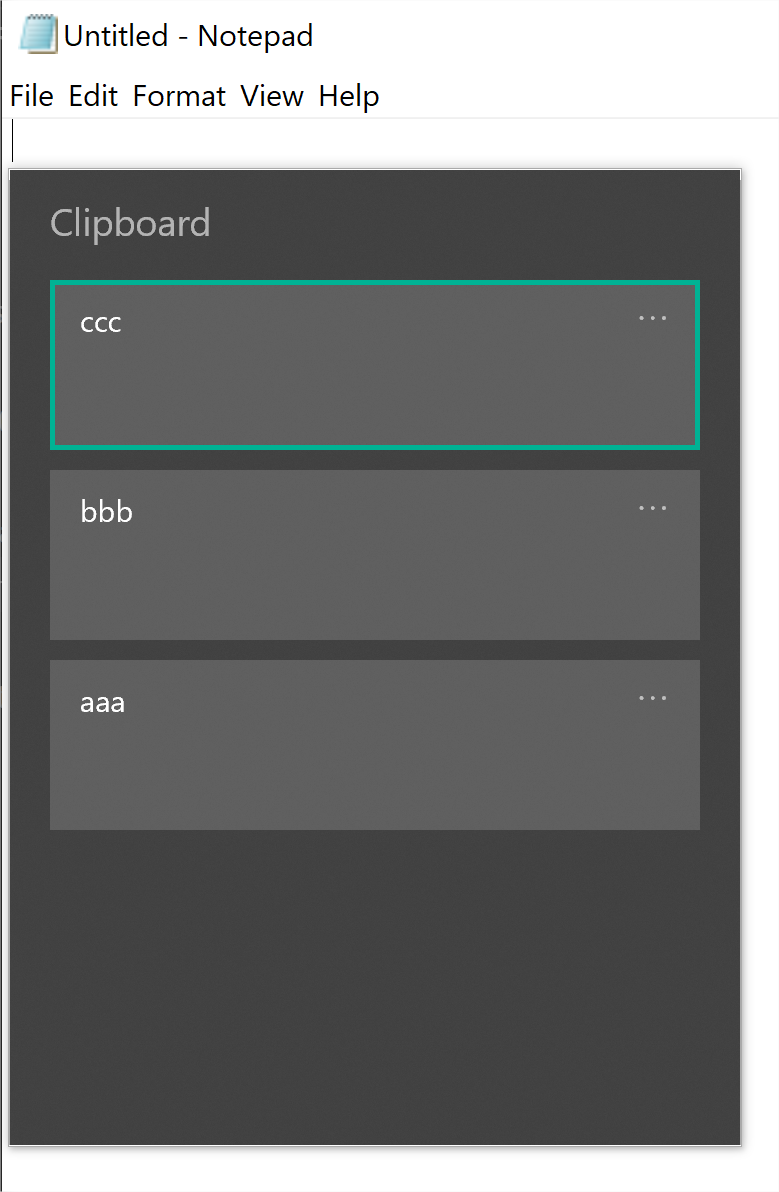 Windows 10 Clipboard History only pastes most recent item c90b75f8-4168-45f0-a618-31a59f1fe28b?upload=true.png