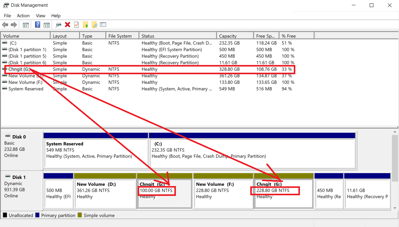 Two Partitions With Same Drive Letter on Same Disk; Explores shows differently, Disk... c91e910f-d693-4493-8560-8126204e9de7?upload=true.png