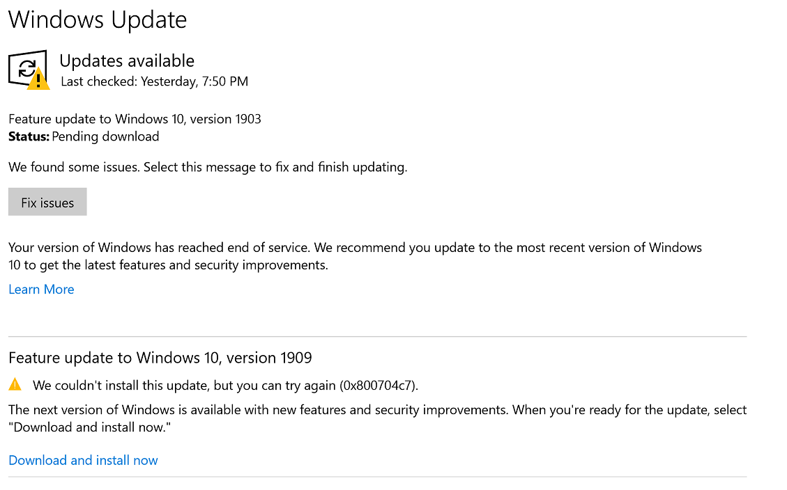 Unable to upgrade from Window 10 version 1803  Tried everything said by Microsoft customer... c98b120e-2cfa-449a-9f4f-6757888178cb?upload=true.png