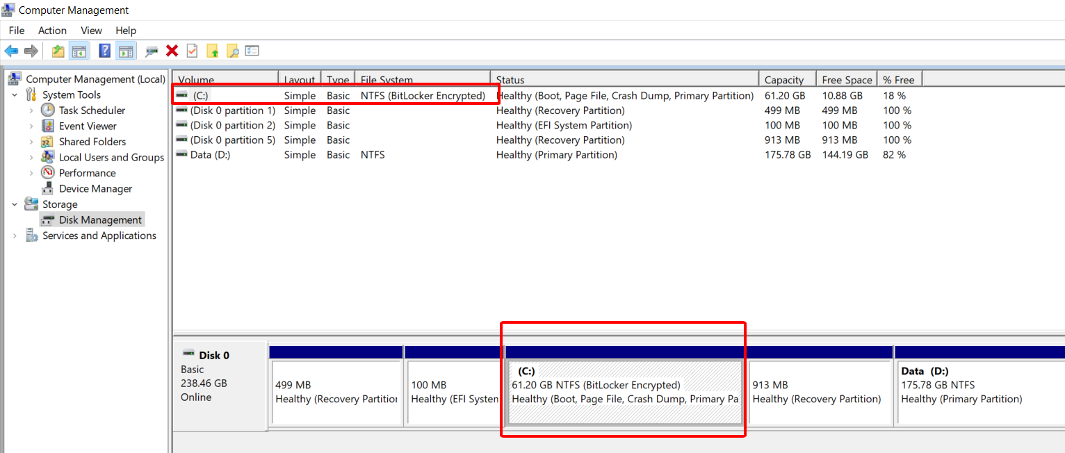 C DRIVE AUTO BITLOCKER ENCRYPTED, CANNOT EXTEND VOLUME c9c41c1a-a00c-4c8a-a22c-6c8e5b66cb98?upload=true.png