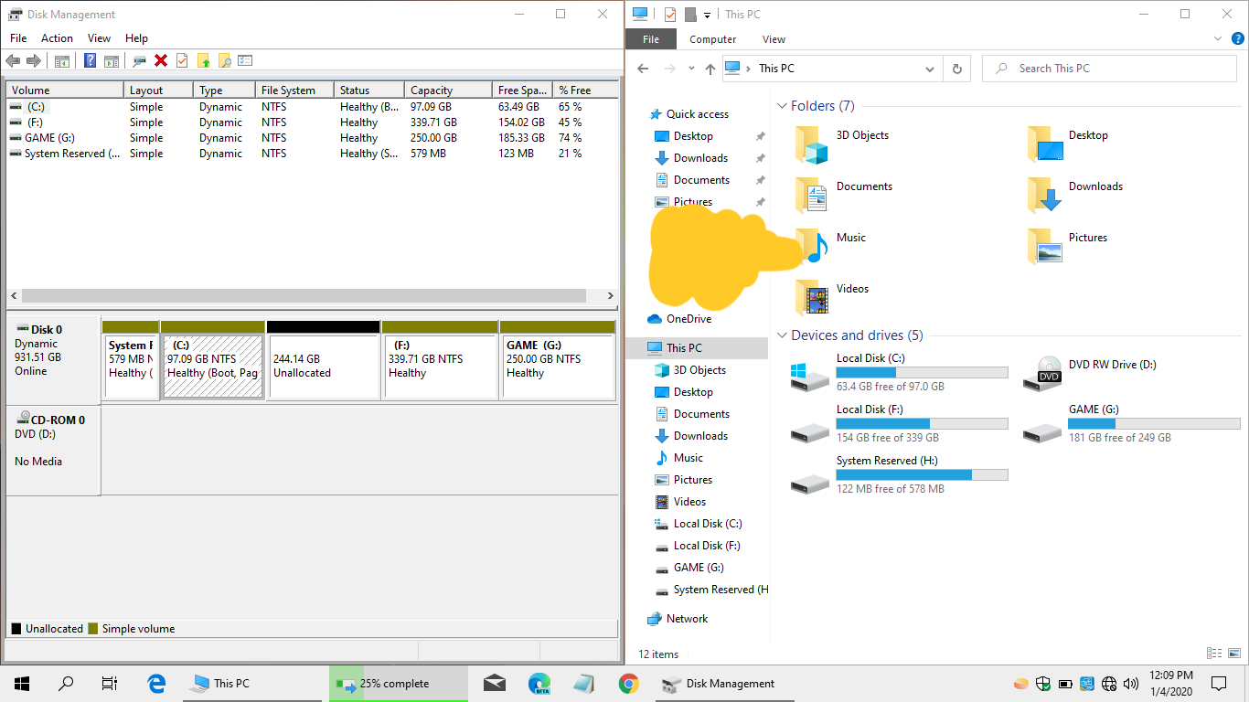 System Reserved disk is showing in File Explorer c9f6bd03-6eff-41e6-adf5-00c2d869c47e?upload=true.png