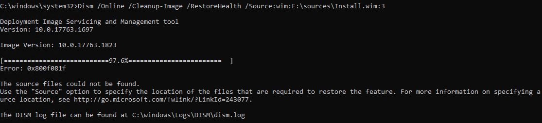 Dism /Online /Cleanup-Image /RestoreHealth haver error 0x800f081f ca31acd7-6756-4290-bfcd-cd4cf6e12d44?upload=true.jpg