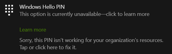 Windows Hello PIN error/troubleshoot - please consider disabling that options for future... ca507740-0132-4d81-97cf-43d5ec2e614f?upload=true.png