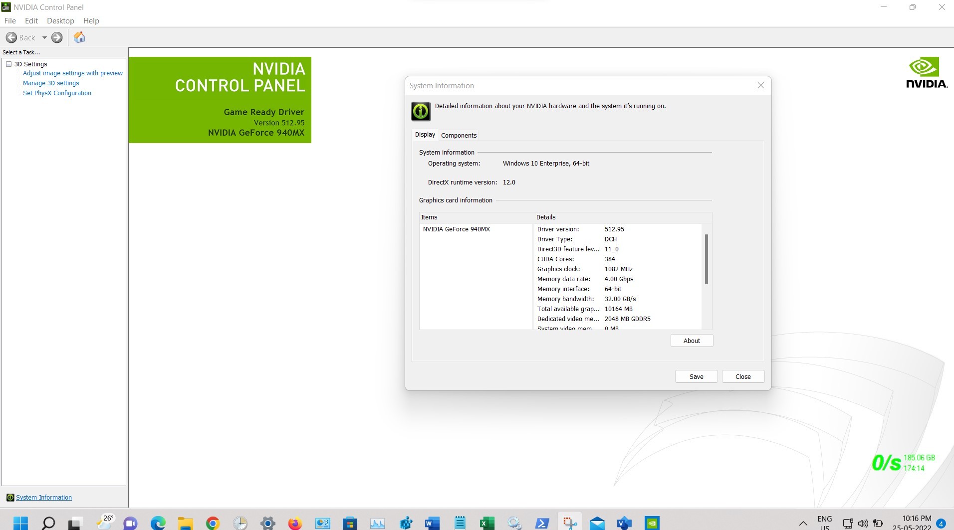 Installed Nvidia Geforce WHQL Stable driver v526.47 on Windows 11 Enterprise 64bit build no... ca7508f9-5e6e-40e5-903c-0aafb13fad9b?upload=true.jpg