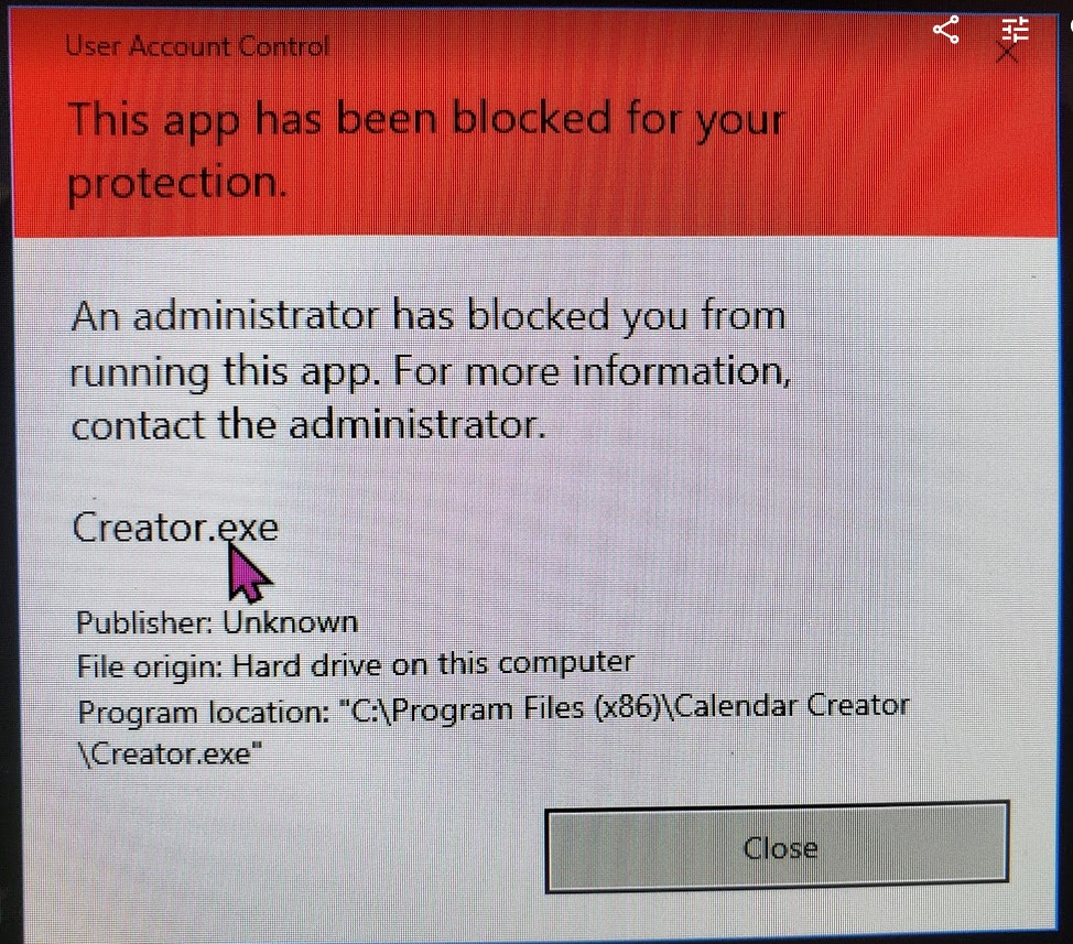 An Administrator has blocked you from running this app.. ca7d4730-b801-4d69-a0d0-7bebbc87cfd4?upload=true.jpg