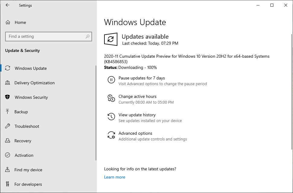 Issue downloading windows 10 20H2 December Cumulative update KB4586853. ca9fc3c3-845d-4b79-aa3b-b648417bb402?upload=true.png