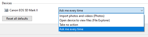 Cannot change Windows 10 AutoPlay options for DSLR camera cada85e4-3ede-4403-a4ac-1cd38cf95295?upload=true.png