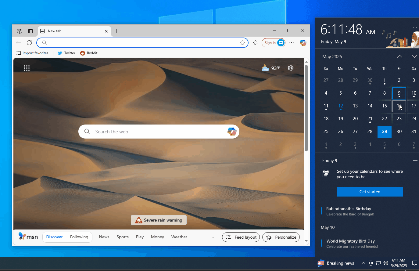 Windows 10 KB5058481 sends users to Bing from new Calendar UI’s rich content Calendar-Flyout-UI-sends-to-Bing.gif