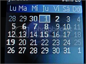 How do I make days with events distinguishable in Windows calendar on taskbar? calendario.jpg
