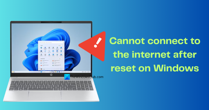 Cannot connect to the Internet after Reset on Windows 11 Cannot-connect-to-the-internet-after-reset-on-Windows.png