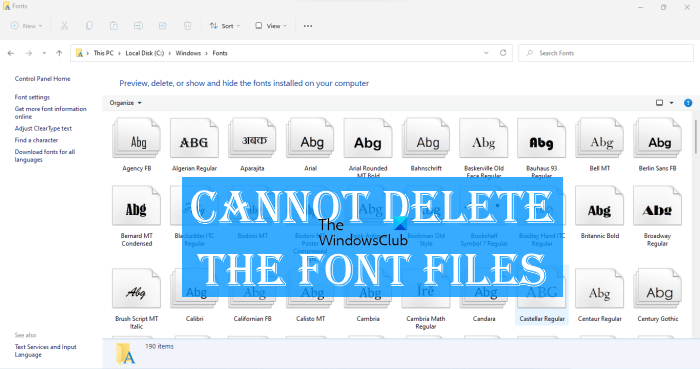 Cannot delete Font files in Windows 11/10 [Fixed] Cannot-delete-the-font-files.png