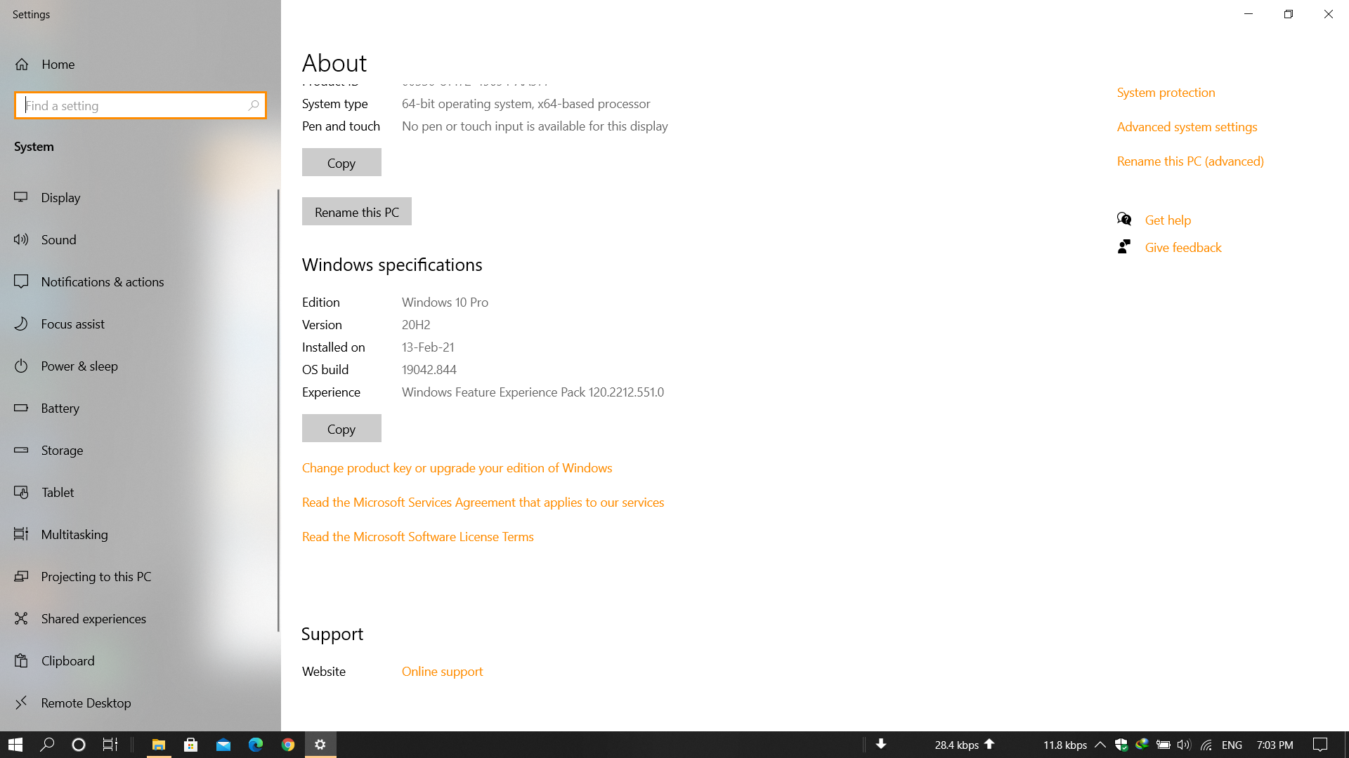 Which vesion of windows 10, I am using Standard Pro or OEM vesion . cb0dfd95-628b-4350-91c8-3e9f30cb28fe?upload=true.png