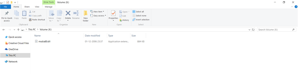 Hello in my PC msdia80.dll was jumped to Drive E and i have replaced in the wrong place cb78d267-2fe7-4d33-b414-26f4030ca5c8.png