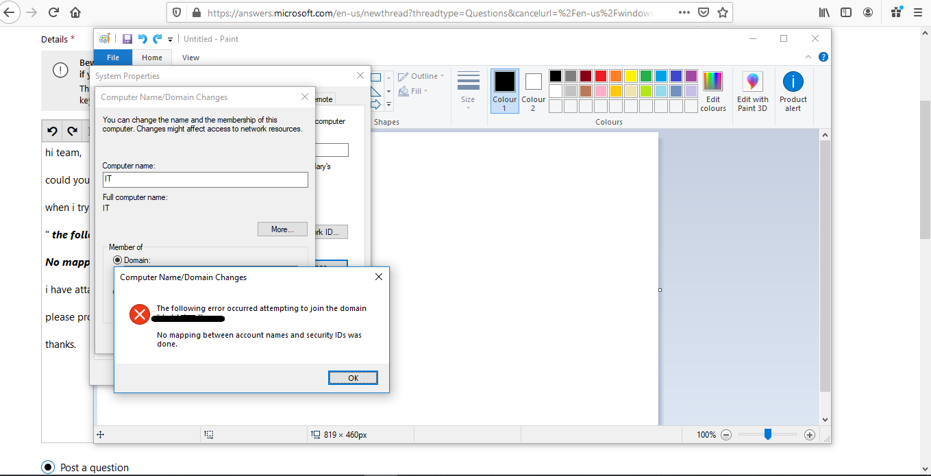 No Mapping between account names and security ID's was done - While connecting to domain cbdd531a-c55e-4ff2-aacb-bc8827e8ea11?upload=true.png