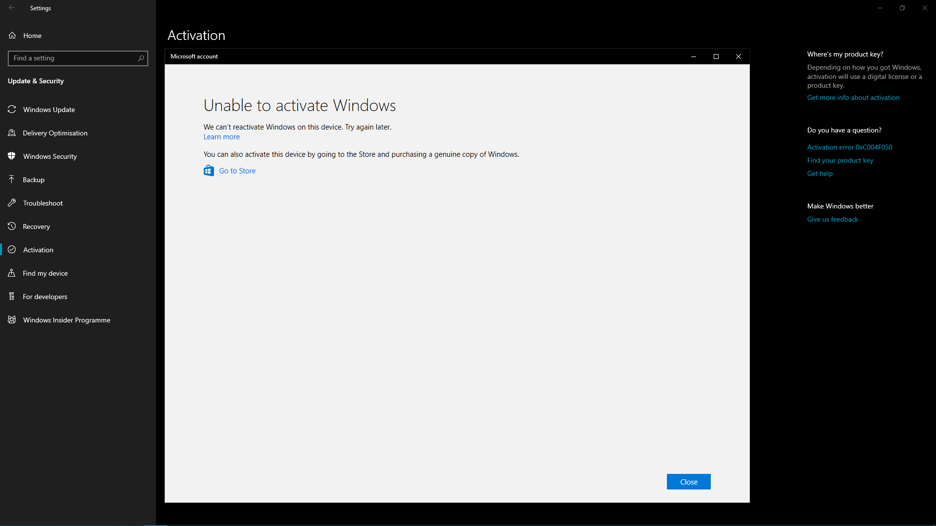 Can't re-activate Windows after Hardware change cbf1340a-a938-4629-b7be-401e4f4eeb96?upload=true.png