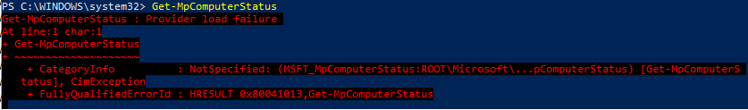Get-mpcomputerstatus throwing error cbf74e5d-bcef-4411-abaa-5aa484edb8d9?upload=true.png