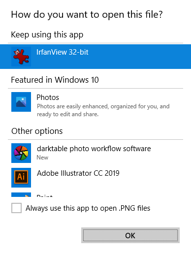 Microsoft prompts me to use their free apps instead of 3rd party apps I paid for? ccd092a6-351e-4697-9662-7296f9a5b16b?upload=true.png