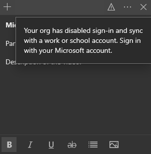 Enable Sign in and Sync using Work or School Account on Sticky Note on Windows 10 PC cd76453e-0f4d-403c-b304-53cfffff218c?upload=true.png