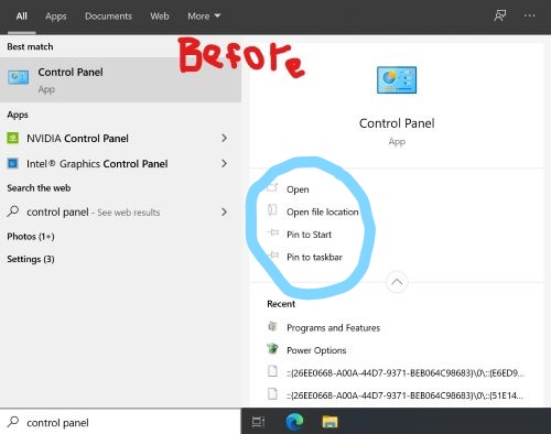 Run, Command Prompt, and Control panel has disappeared cd900407-bd24-4ebc-a88f-3465d114819b?upload=true.jpg