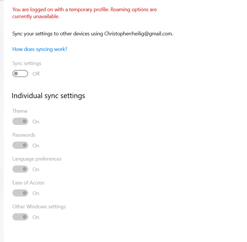 How to fix Temporary Account so I can Sync up My Windows Account. cd97223d-54ca-4a6a-9918-58506cad8779?upload=true.png